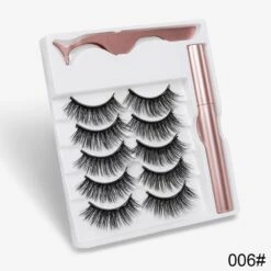 Sexy Sheep Magnetic Faux Mink Volume Eyelashes Kit Set (5 Pairs) -Cosplay 1EDB24B2B24E4D731C2DDD79CC4193F2