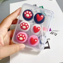 Cute Paw & Love Lens Case Travel Kit (3 Pairs) -Cosplay 1 0cd9aa65 ca09 4cda b15b 0a684447603e