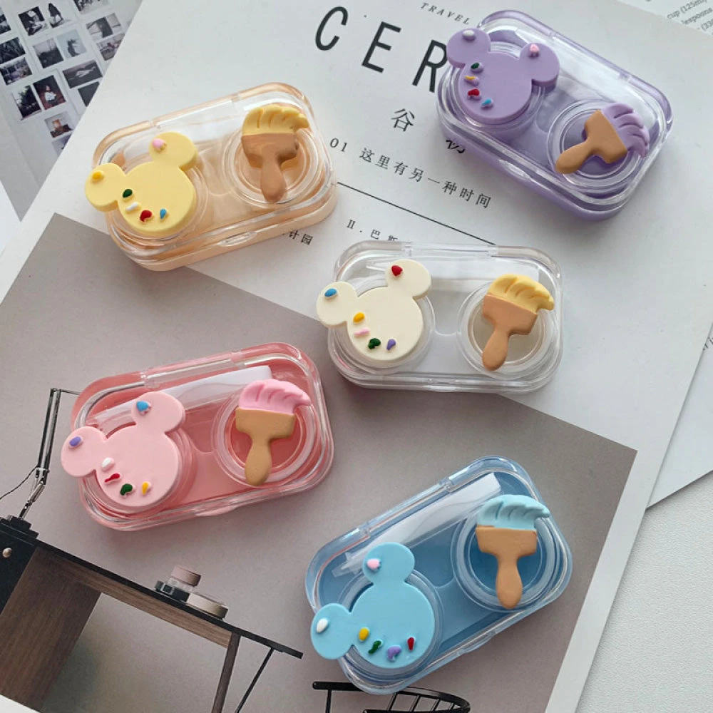 Mouse & Brush Leak Proof Lens Case 3 Mouse & Brush Leak Proof Lens Case