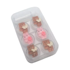 Lens Case Travel Kit - Multiple Casings (3 Pairs & Random Design)