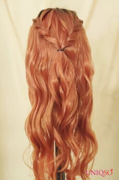 Premium Wig - Auburn Long Big Wave Lace Front Wig -Cosplay 2 fa4977c2 1aca 43c3 991f 69c35051071d