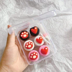 Cute Paw & Love Lens Case Travel Kit (3 Pairs) -Cosplay 3 9312a9ff cacc 4385 a644 984f135b3197