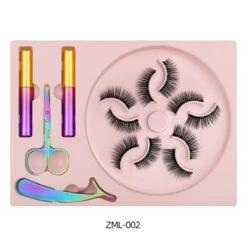Natural Long Faux Mink Magnetic Eyelashes Full Kit Set (5 Pairs) -Cosplay 4523A72217F83A907A3B8A79B6D72FB3