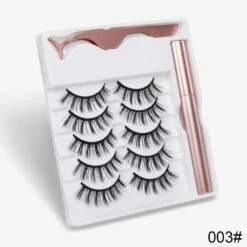 Sexy Sheep Magnetic Faux Mink Volume Eyelashes Kit Set (5 Pairs) -Cosplay 48FE513063326B9272296F6F751C71FE