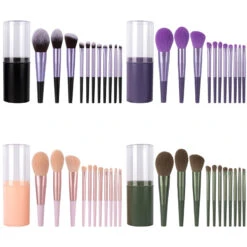11pcs Long Tube Makeup Brushes Set