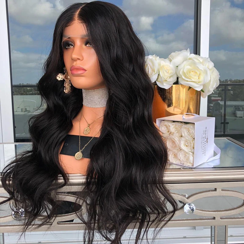 Premium Wig - Mid-Section Long Curly Big Wave Fluffy Lace Front 7 Premium Wig - Mid-Section Long Curly Big Wave Fluffy Lace Front - Image 5