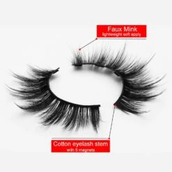 Sexy Sheep Magnetic Faux Mink Volume Eyelashes Kit Set (5 Pairs) -Cosplay 99E4AC5877FFB71806C08F209E55C61D