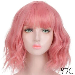 Pink Palette Short Curly Euro-American Hair Wig 33 Pink Palette Short Curly Euro-American Hair Wig -Cosplay ANI COS a5e920c6 1349 4e28 9542 b50b95d1c3b8