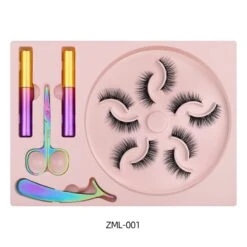 Natural Long Faux Mink Magnetic Eyelashes Full Kit Set (5 Pairs) -Cosplay BA969E773B9C09E0E51687BAE0788CAF