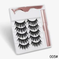 Sexy Sheep Magnetic Faux Mink Volume Eyelashes Kit Set (5 Pairs) -Cosplay C01C2ED7FD5834CBBE4A8CF5B4067F05