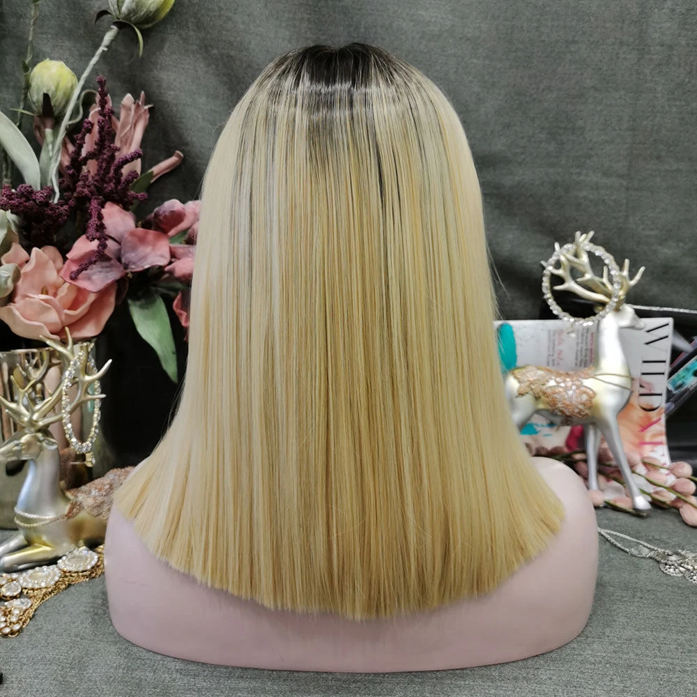 Premium Wig - Contrast Blonde Center Parting Lace Front Wig 4 Premium Wig - Contrast Blonde Center Parting Lace Front Wig - Image 2