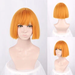 Bob LoLita Wig Lemon Yellow -Cosplay CS 350C 5