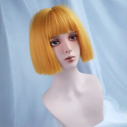 Bob LoLita Wig Lemon Yellow -Cosplay CS 350C 8