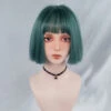 Bob LoLita Wig Dark Green -Cosplay CS 350G 1