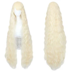 Waist Length Wavy Beige Lolita Wig 489C