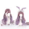 Plum Lilac Ombre Long Wave With Fringe Lolita Wig -Cosplay CS 823C 1