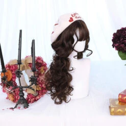 Defined Waves In Delectable Chocolate Lolita Wig -Cosplay CS 828B 3