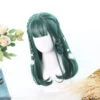 Ash Green Medium With Braids Lolita Wigs