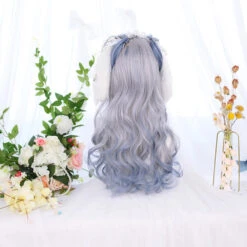 Purple Silver In Long Wave Lolita Wig -Cosplay CS 830A 5