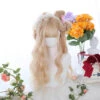 Sandy Blonde Long Big Wave With Fringe Lolita Wig -Cosplay CS 831A