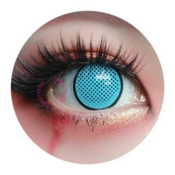 Sweety Crazy Cyan Mesh / Blue Screen With Black Rim