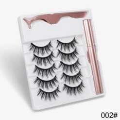 Sexy Sheep Magnetic Faux Mink Volume Eyelashes Kit Set (5 Pairs) -Cosplay E540249EA7F738128DB2D536E86E3E20