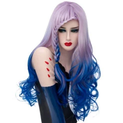Lolita Wig - Lilac Waterfall Braided -Cosplay LW173R 2
