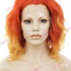 Premium Wig - Lace Front Cherry Red Wig (Cascading Curls) -Cosplay Lace Front wig Cherry Red Wig Cascading Curls n17 c130 a