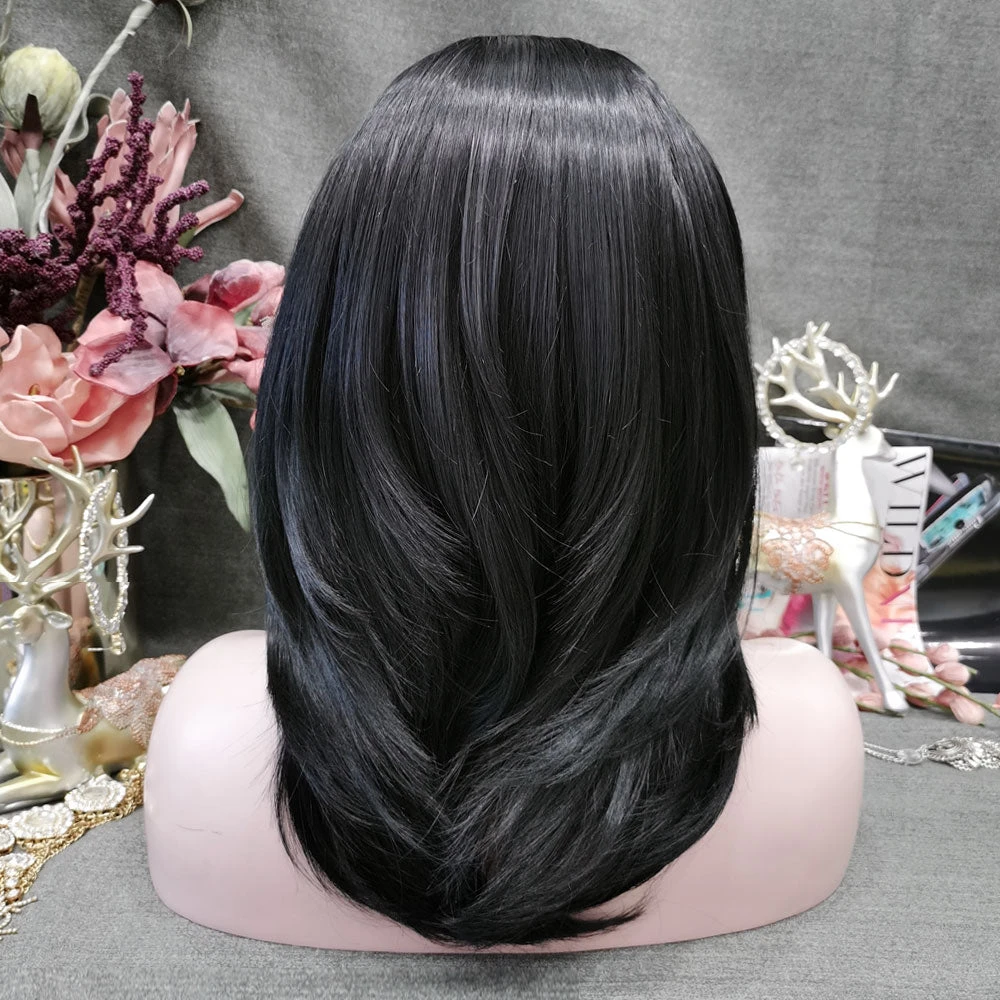 Premium Wig - Midnight Glams In Medium Length Lace Front Wig 4 Premium Wig - Midnight Glams In Medium Length Lace Front Wig - Image 2