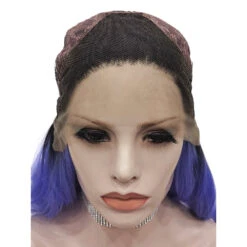 Premium Wig - Deep Root Neon Navy Lustrous Long Lace Front Wig 9 Premium Wig - Deep Root Neon Navy Lustrous Long Lace Front Wig -Cosplay N15 T1 2512B U closed 3