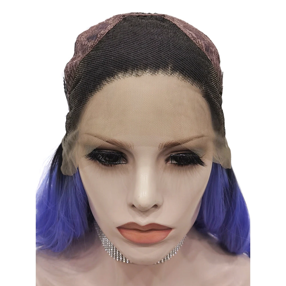 Premium Wig - Deep Root Neon Navy Lustrous Long Lace Front Wig 6 Premium Wig - Deep Root Neon Navy Lustrous Long Lace Front Wig - Image 4