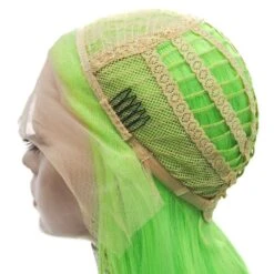 Premium Wig - Fluorescent Green Side Sweep Long Lace Front Wig -Cosplay N9 C181 4