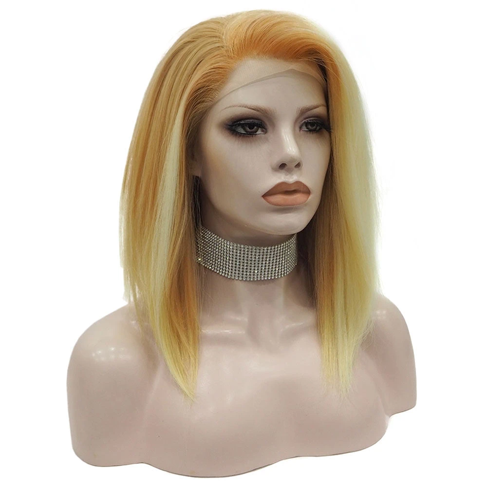 Premium Wig - Khaki Lemon Medium Straight Lace Front Wig 5 Premium Wig - Khaki Lemon Medium Straight Lace Front Wig - Image 3