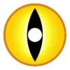 Sweety Sclera Contacts Sauron Yellow -Cosplay Sauron Yellow 22mm