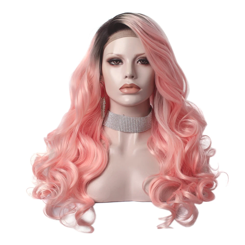 Premium Wig - Rooted Candy Pink Long Lace Front 3 Premium Wig - Rooted Candy Pink Long Lace Front