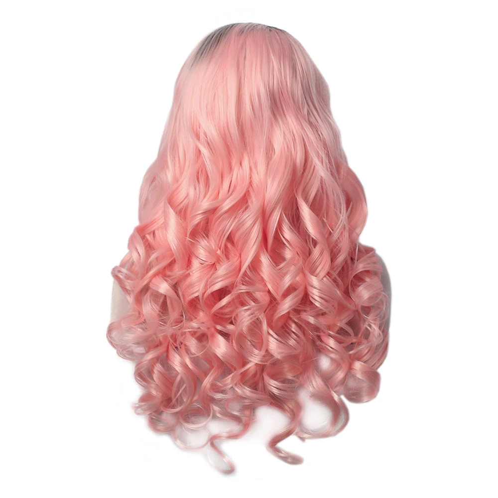 Premium Wig - Rooted Candy Pink Long Lace Front 4 Premium Wig - Rooted Candy Pink Long Lace Front - Image 2