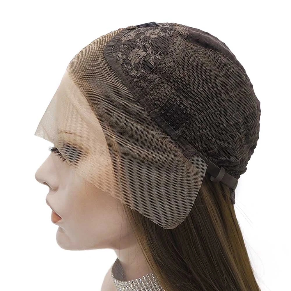 Premium Wig - Two-tone Tortilla Brown Long Straight Lace Front Wig 8 Premium Wig - Two-tone Tortilla Brown Long Straight Lace Front Wig - Image 6