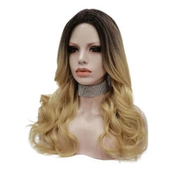 Rooted Dusty Blonde Long Wavy Daily Wig 10 Rooted Dusty Blonde Long Wavy Daily Wig -Cosplay WM04 R627613 3