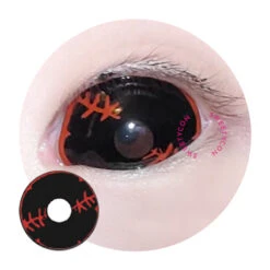 Sweety Sclera Contacts Black Stitched