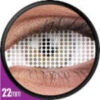 Phantasee Sclera Contacts Rockslide/ Full White Mesh / White Screen -Cosplay rockslide 22mm