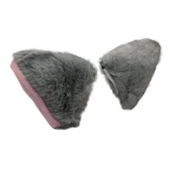 Anime Cosplay Ears Faux Fur Clip-on -Cosplay wolf gray