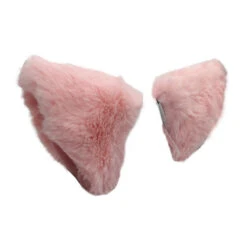 Anime Cosplay Ears Faux Fur Clip-on -Cosplay wolf pink