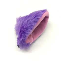 Anime Cosplay Ears Faux Fur Clip-on -Cosplay wolf purple 2